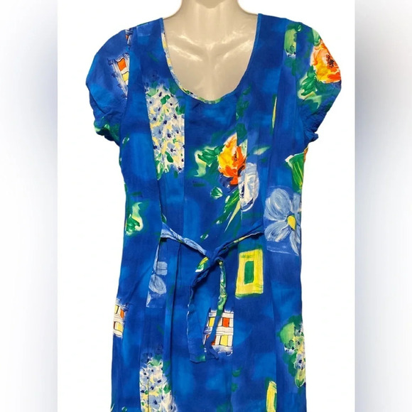 Vintage Jams World Bludrangea Maxi Dress Sz L - Picture 7 of 12